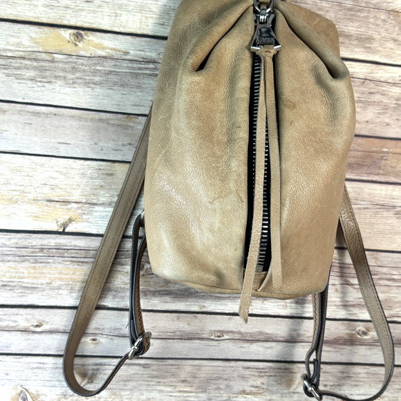 Aimee Kerstenberg Tan Brown Leather Tamitha Backpack Silver Hardware main image 4